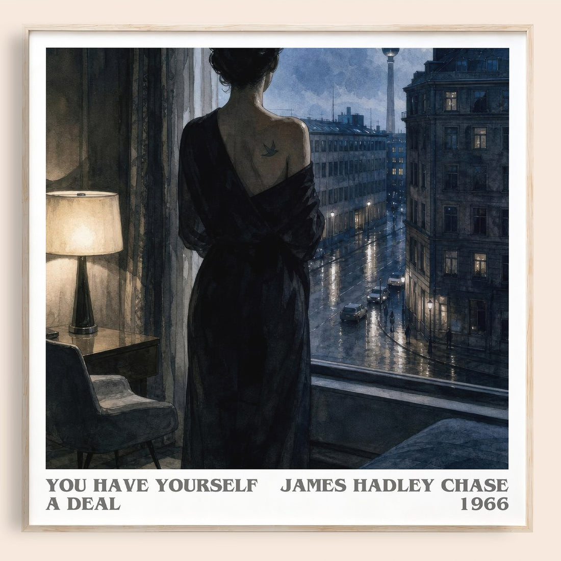 You have yourself a deal literary book poster by James Hadley Chase – framed literary art print