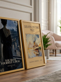 You have yourself a deal watercolour print framed by window – literary home decor