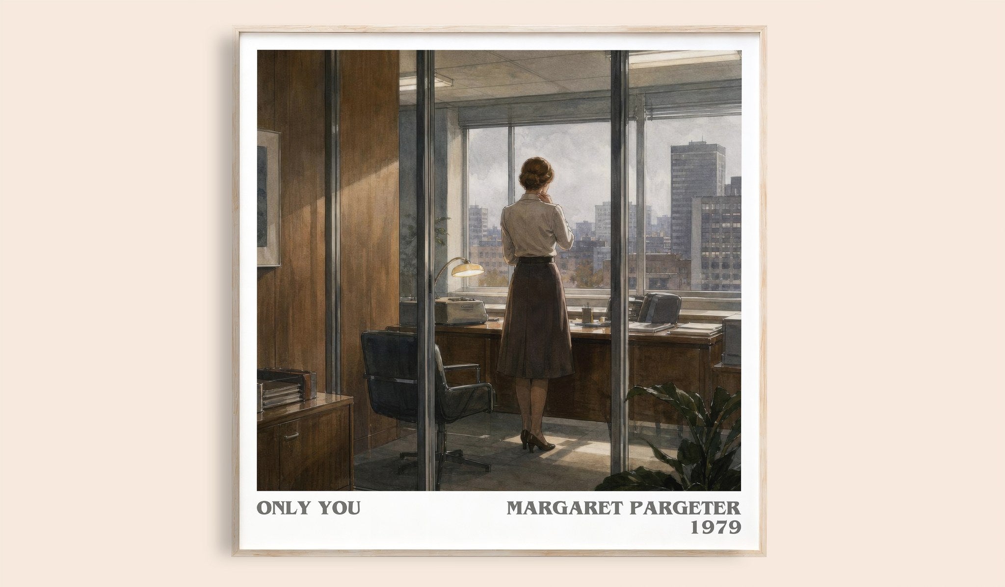Only You Literary Art Print by Margaret Pargeter