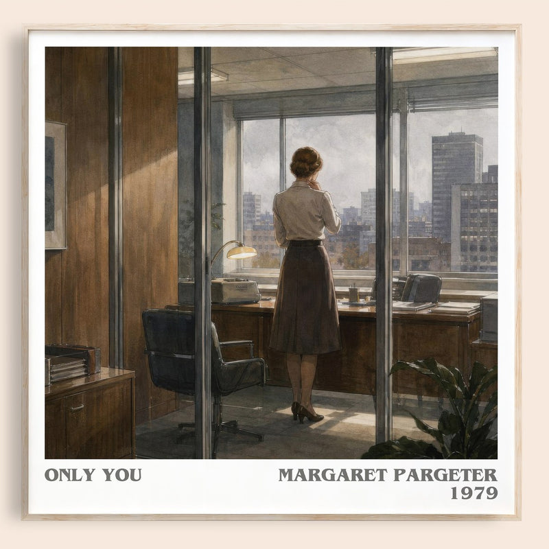 Only You literary book poster by Margaret Pargeter – framed literary art print