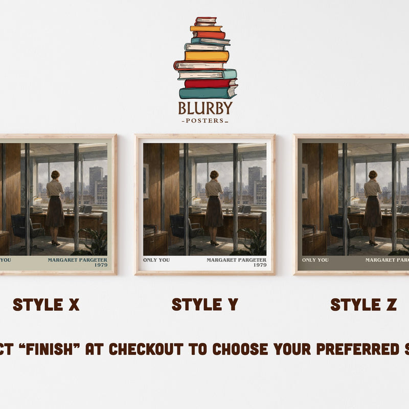 Only You literary print in frame leaning in hallway – romance wall art