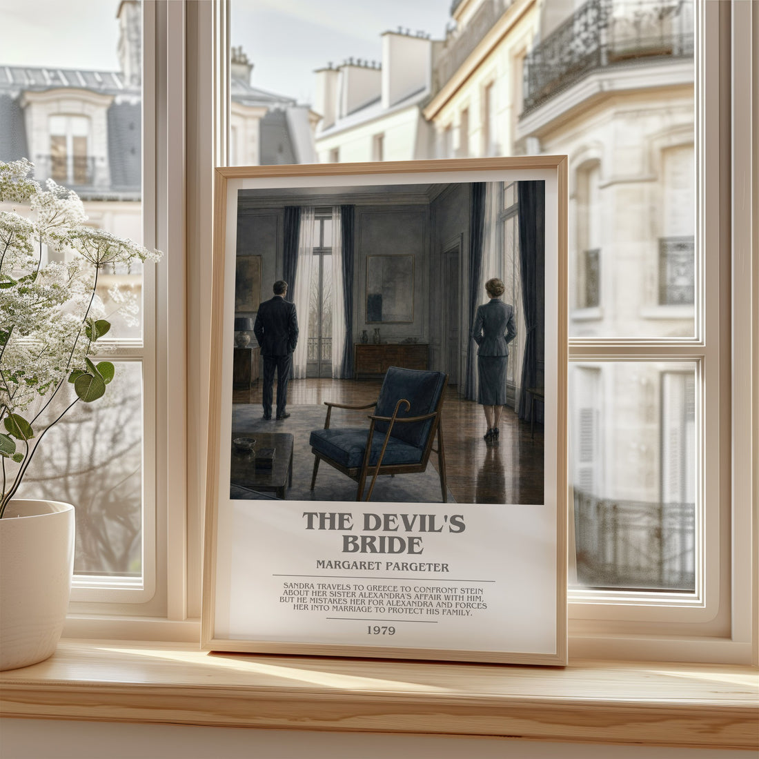 The Devil's Bride bookish poster colour and style options – Margaret Pargeter book art