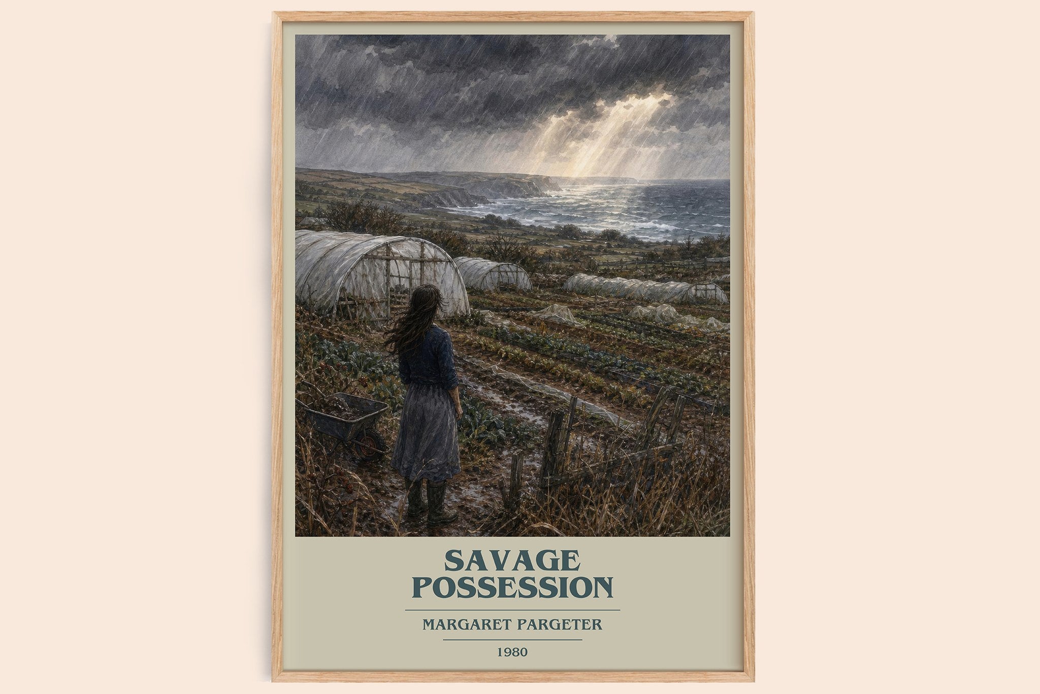Savage possession Book Cover Poster by Margaret Pargeter