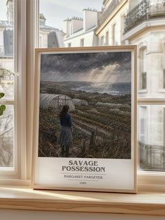 Savage possession book cover poster colour and style options – Margaret Pargeter book art