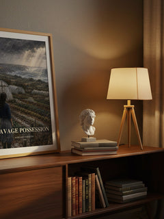 Savage possession watercolour print on bookshelf – Margaret Pargeter fan gift