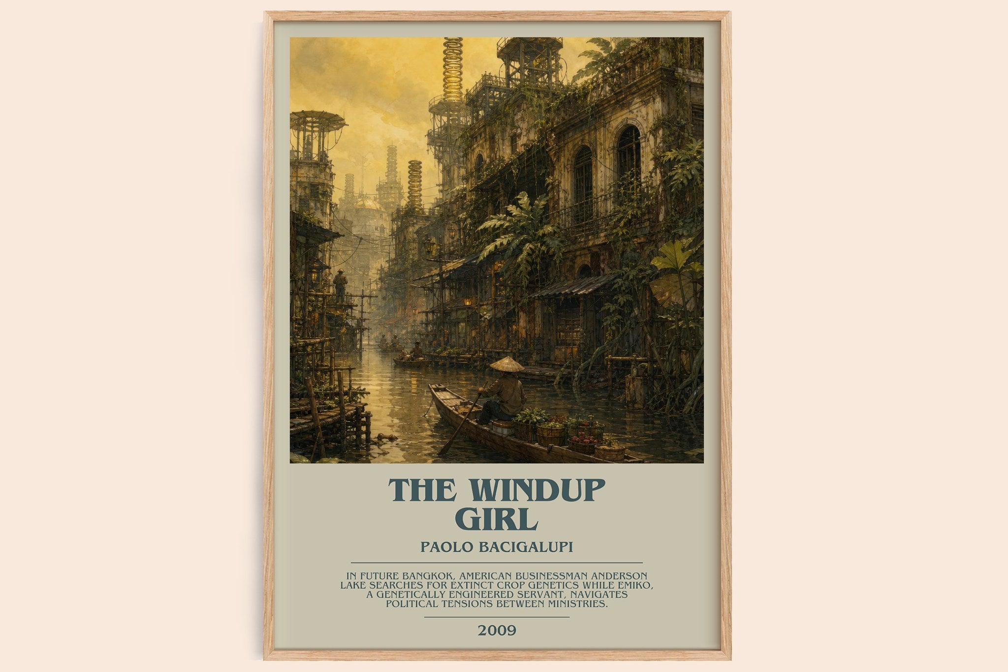 The Windup Girl Bookish Wall Art by Paolo Bacigalupi