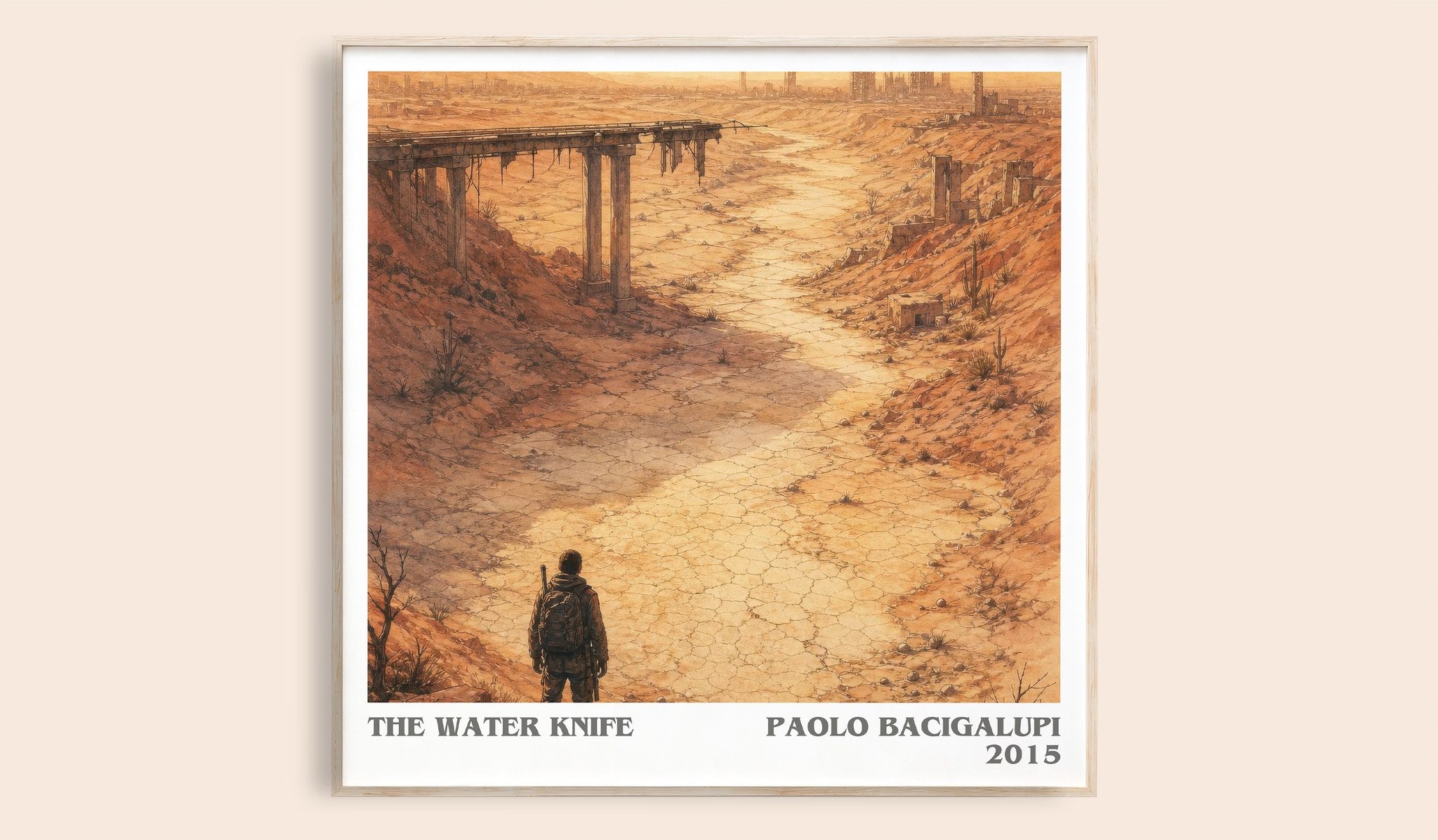 The Water Knife Literary Art Print by Paolo Bacigalupi