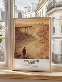 The Water Knife book cover poster colour and style options – Paolo Bacigalupi book art
