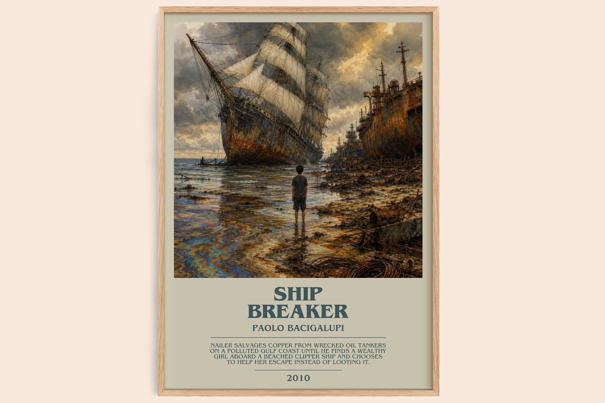 Ship breaker Bookish Wall Art by Paolo Bacigalupi