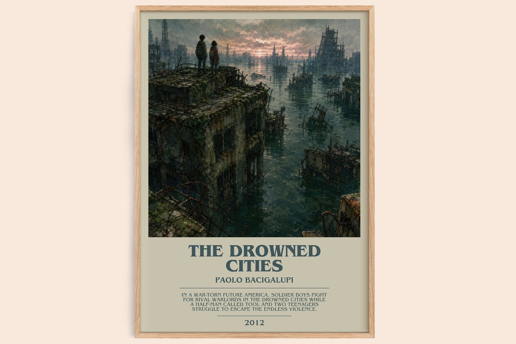 The drowned cities Bookish Wall Art by Paolo Bacigalupi