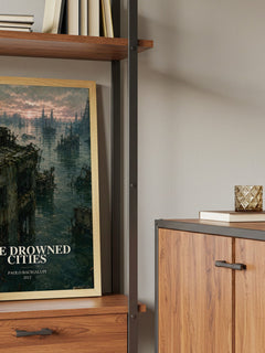 The drowned cities book watercolour illustration paper finish options – matte satin gloss