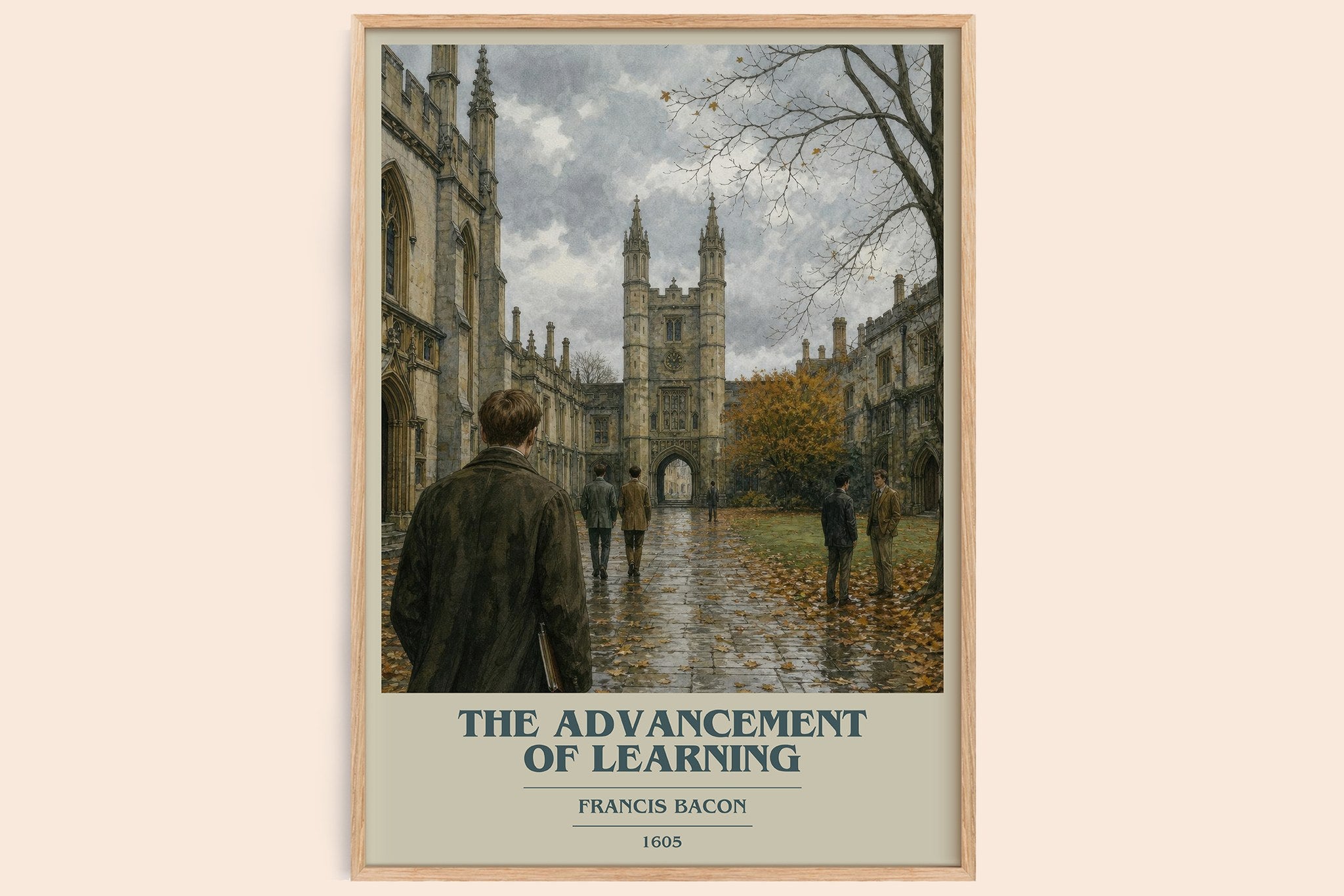 The advancement of learning Book Cover Poster by Francis Bacon
