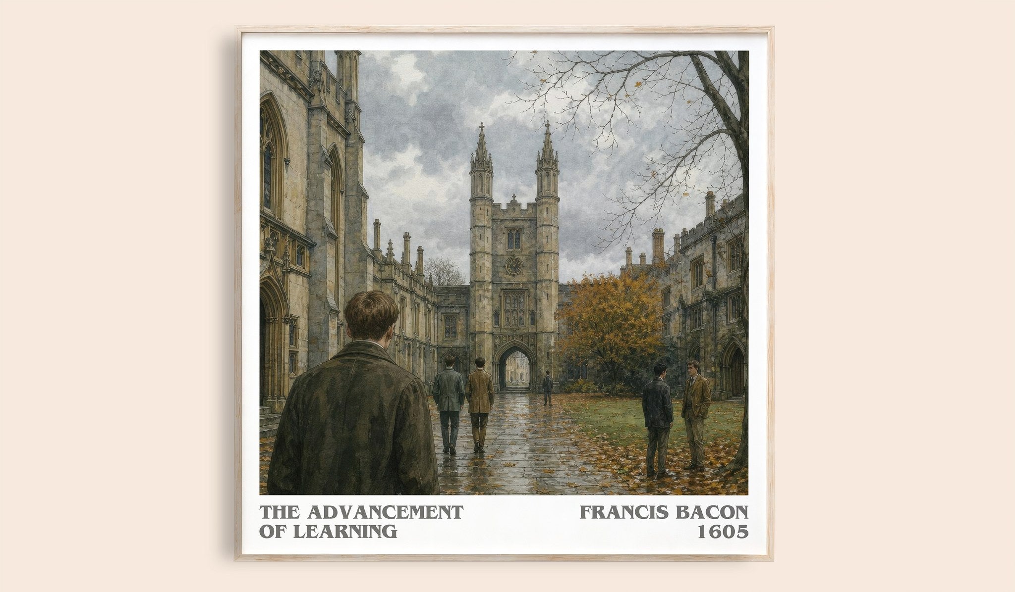 The advancement of learning Literary Art Print by Francis Bacon