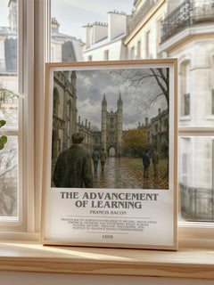 The advancement of learning bookish poster colour and style options – Francis Bacon book art