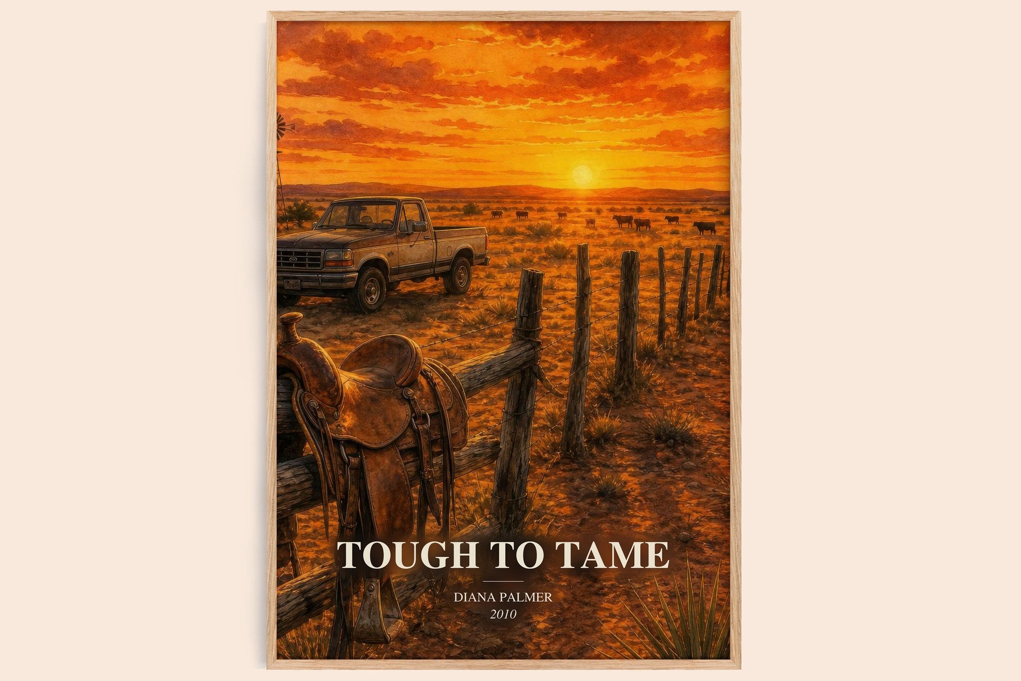 Tough to Tame Book Watercolour Illustration by Diana Palmer