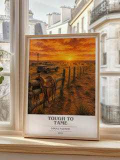 Tough to Tame book cover poster colour and style options – Diana Palmer book art