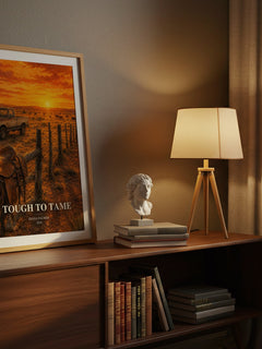Tough to Tame watercolour print on bookshelf – Diana Palmer fan gift