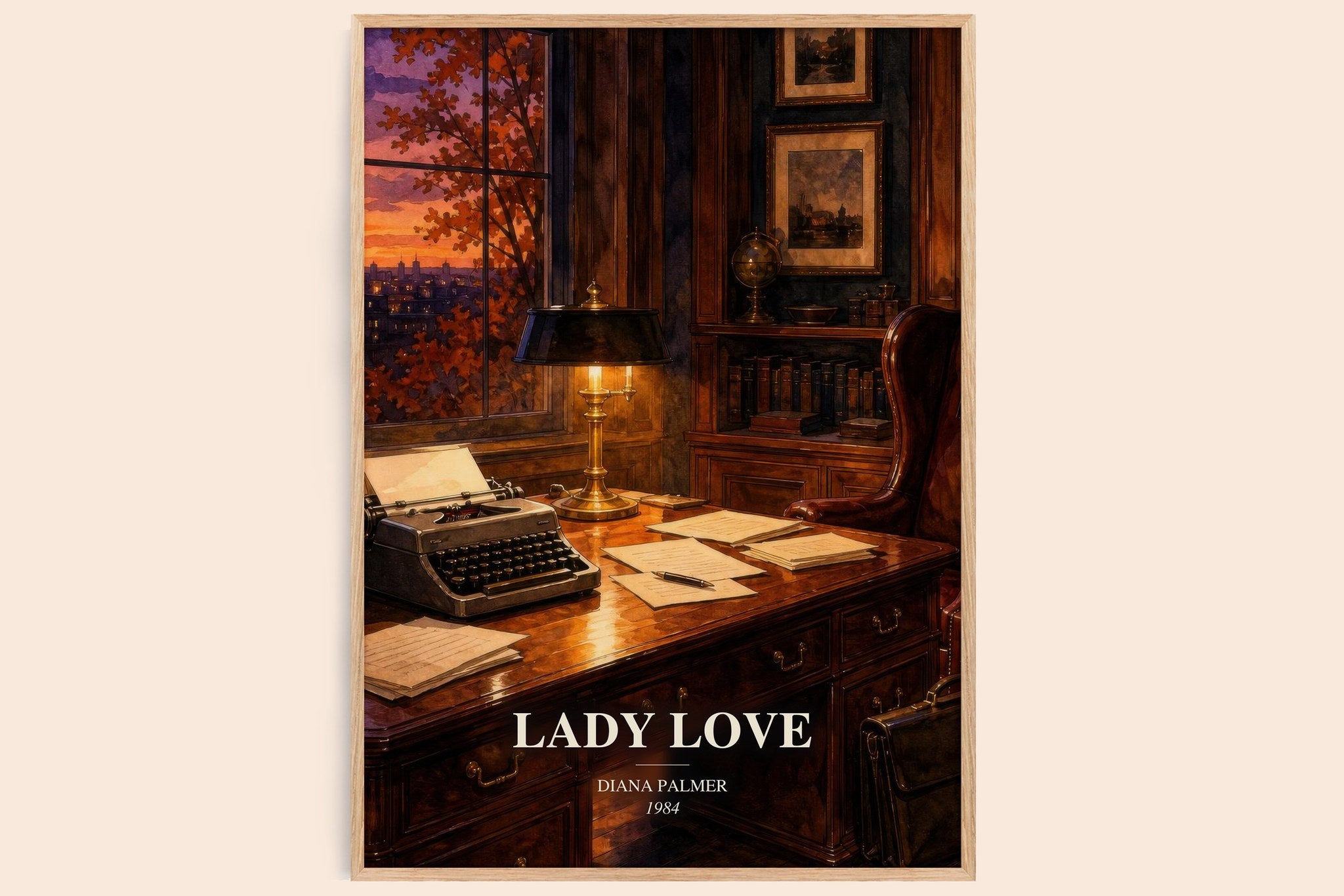 Lady Love Book Watercolour Illustration by Diana Palmer