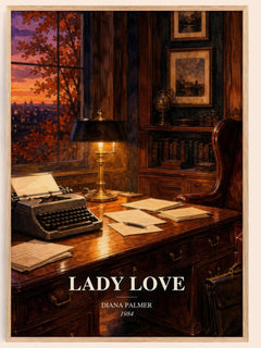 Lady Love watercolour book poster by Diana Palmer – framed literary art print
