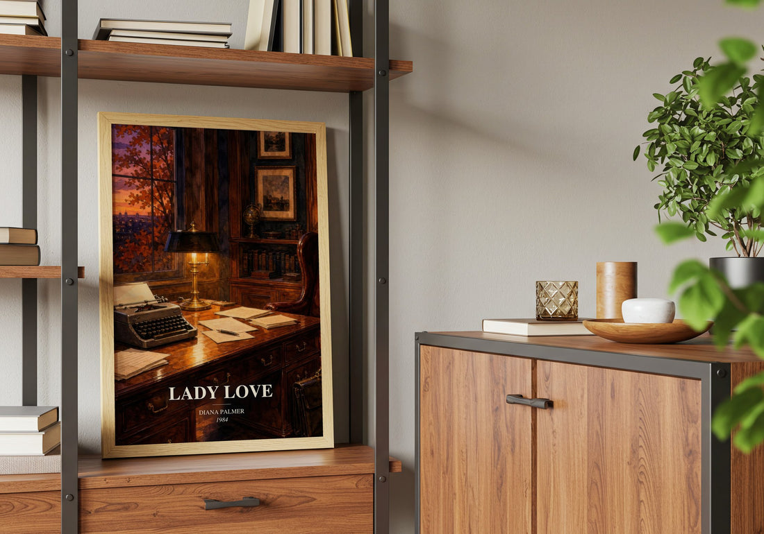 Lady Love book watercolour illustration paper finish options – matte satin gloss
