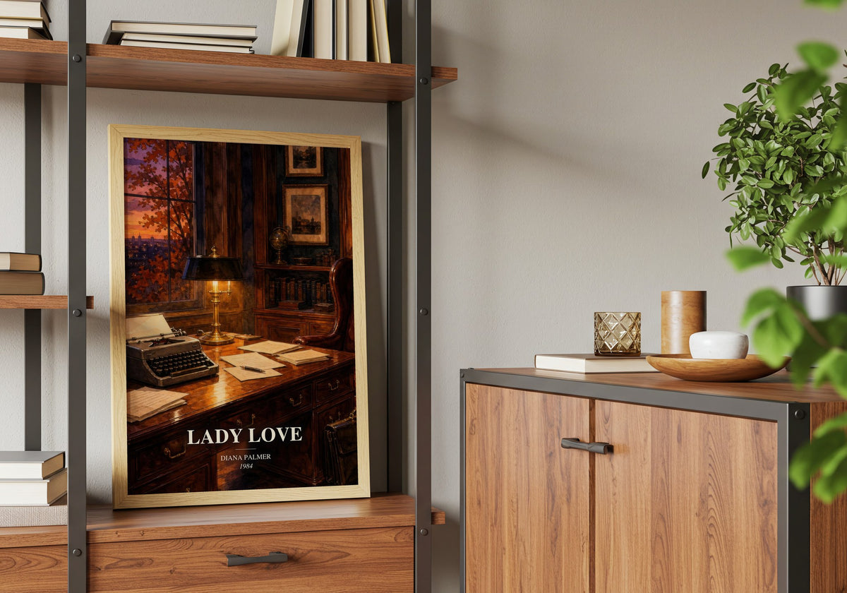 Lady Love book watercolour illustration paper finish options – matte satin gloss