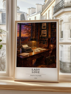 Lady Love book cover poster colour and style options – Diana Palmer book art