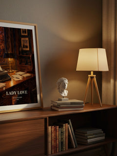 Lady Love watercolour print on bookshelf – Diana Palmer fan gift