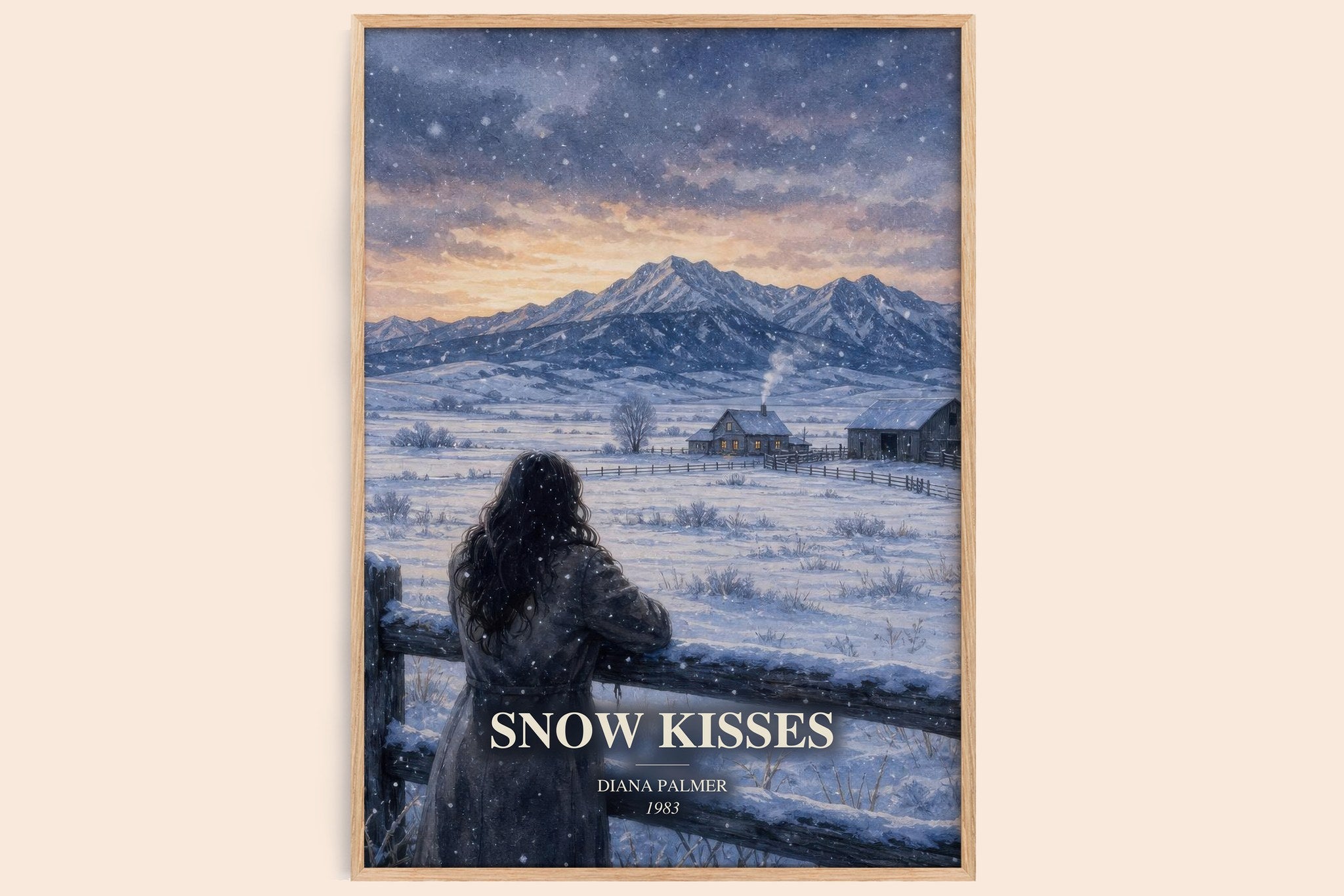 Snow Kisses Book Watercolour Illustration by Diana Palmer