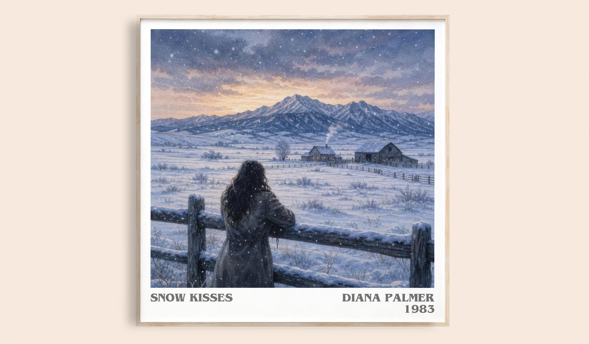 Snow Kisses Literary Art Print by Diana Palmer