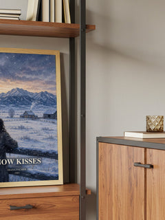 Snow Kisses book watercolour illustration paper finish options – matte satin gloss