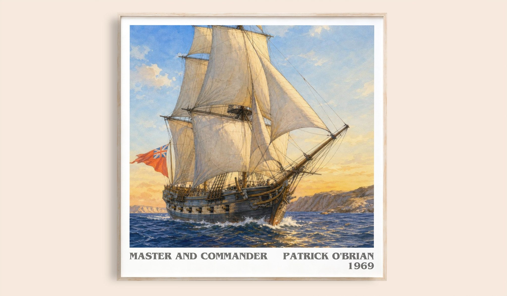Master and Commander Literary Art Print by Patrick O'Brian