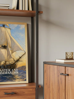 Master and Commander book watercolour illustration paper finish options – matte satin gloss
