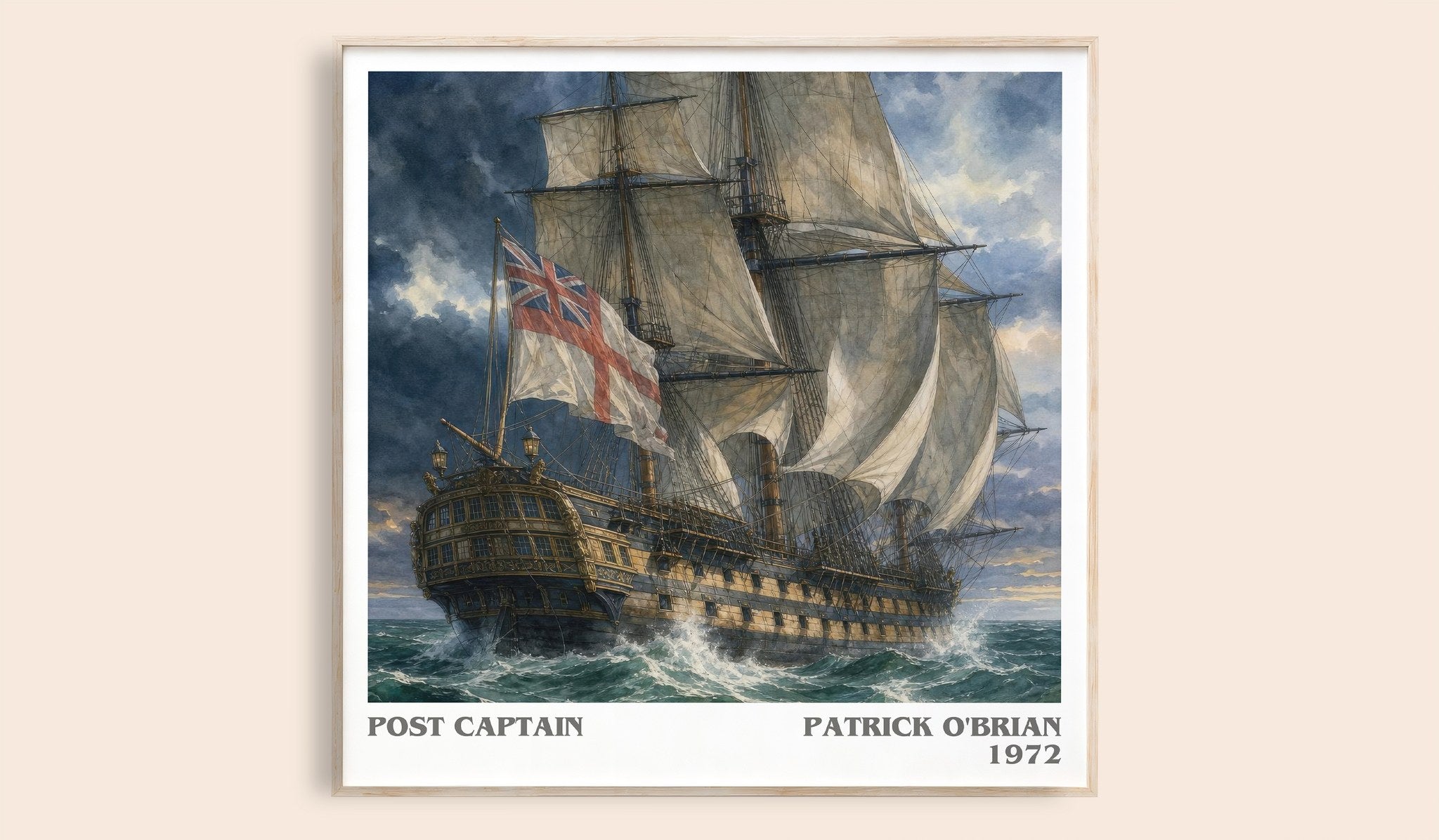 Post Captain Literary Art Print by Patrick O'Brian