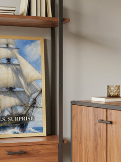 H.M.S. Surprise book watercolour illustration paper finish options – matte satin gloss