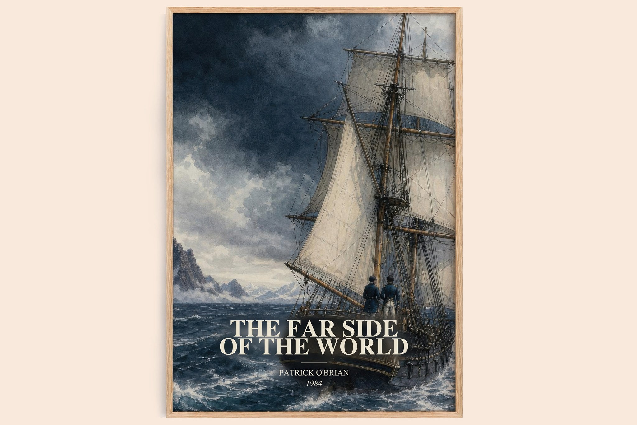 Far Side of the World Book Watercolour Illustration by Patrick O'Brian