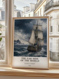 The Far Side of the World book cover poster colour and style options – Patrick O'Brian book art