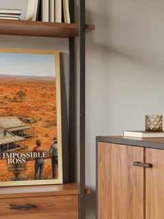 The Impossible Boss book watercolour illustration paper finish options – matte satin gloss