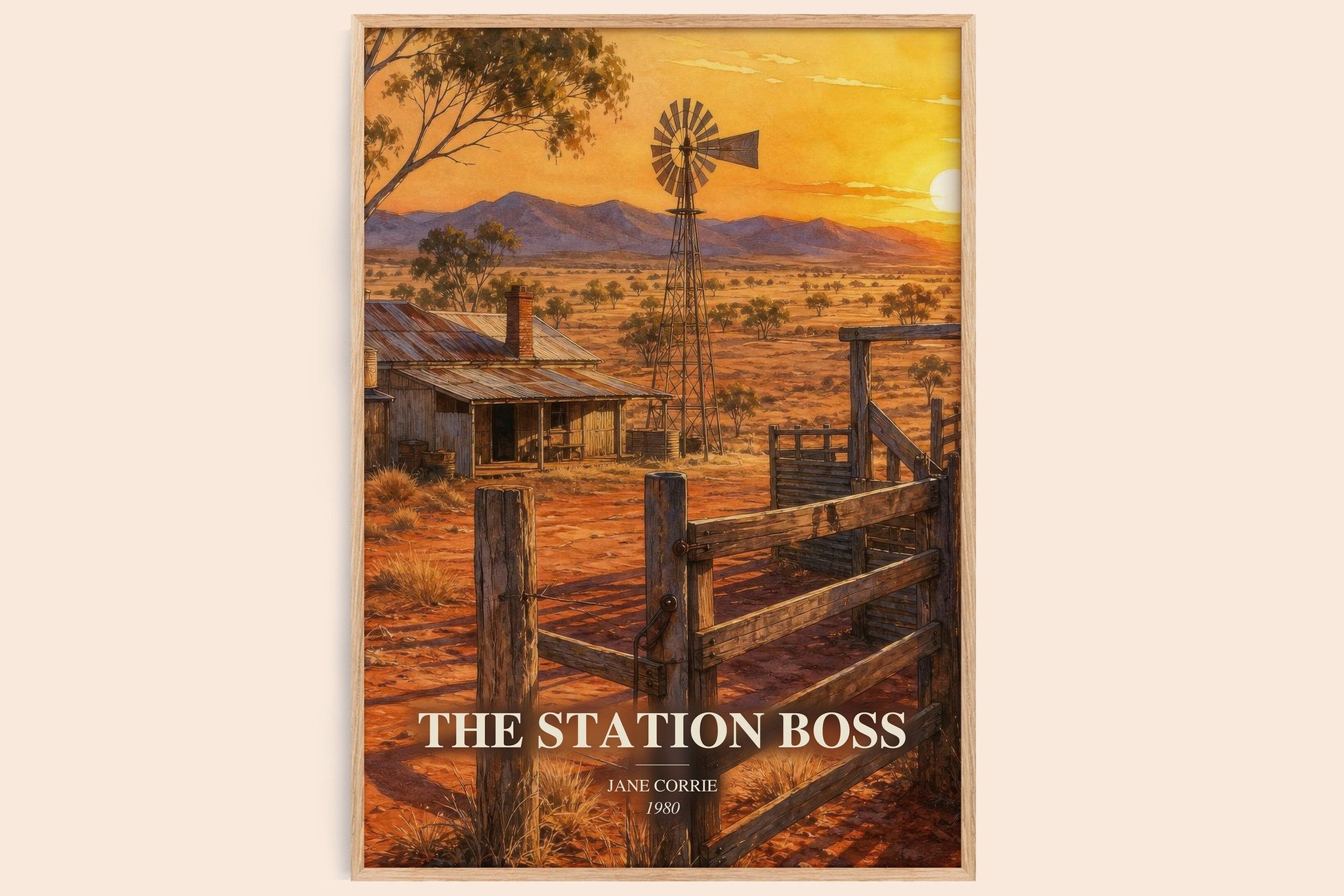 The station boss Book Watercolour Illustration by Jane Corrie