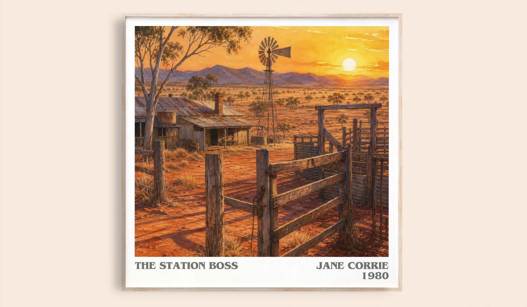 The station boss Literary Art Print by Jane Corrie