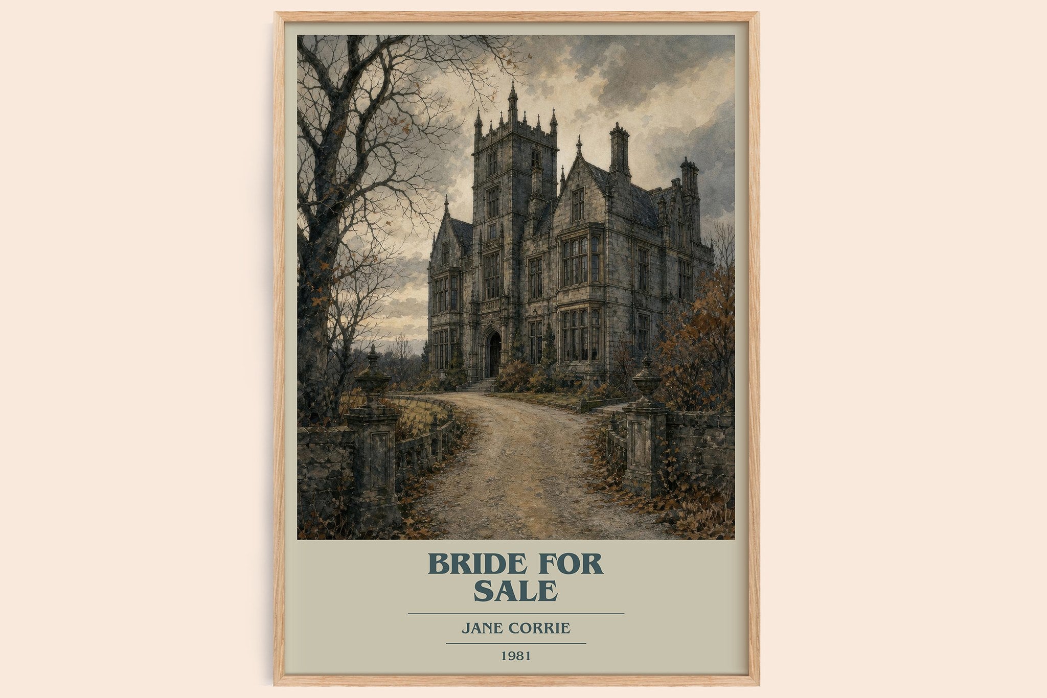 Bride For Sale Book Cover Poster by Jane Corrie