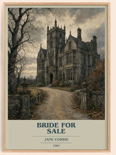 Bride For Sale Book Cover Poster by Jane Corrie – framed poster