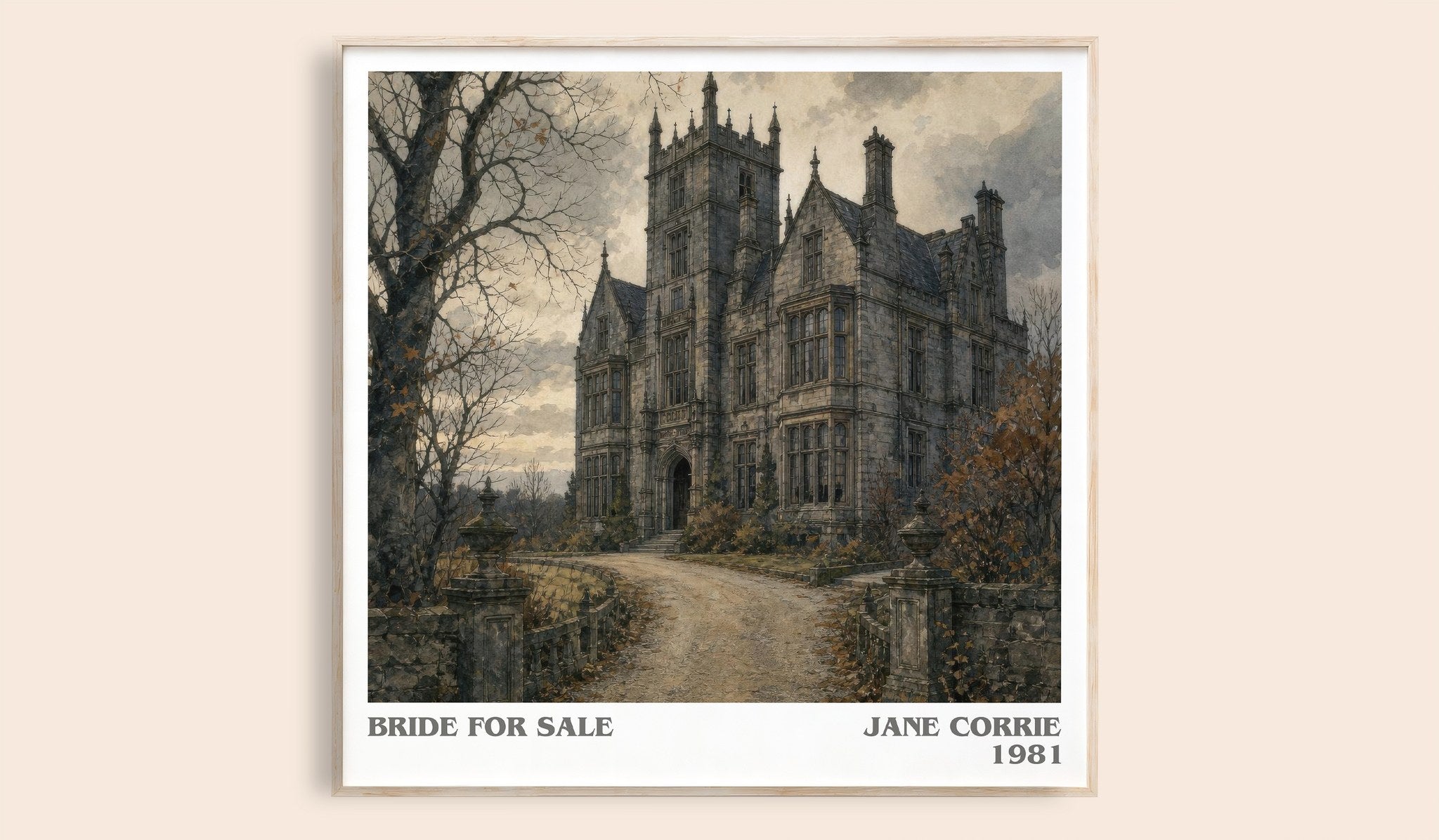 Bride For Sale Literary Art Print by Jane Corrie