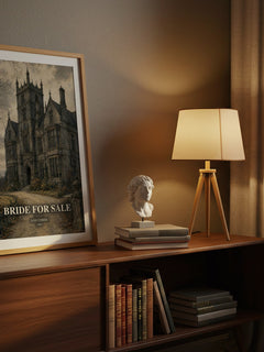 Bride For Sale watercolour print on bookshelf – Jane Corrie fan gift