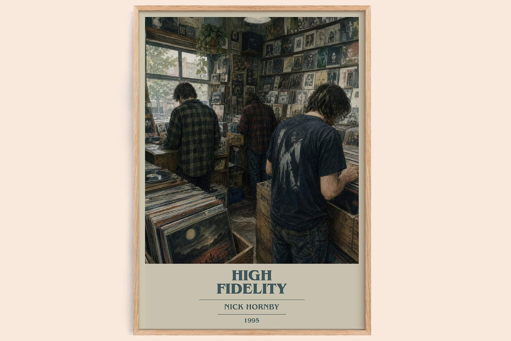 High Fidelity Book Cover Poster by Nick Hornby