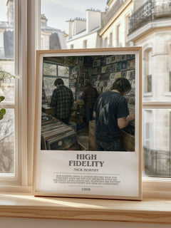 High Fidelity bookish poster colour and style options – Nick Hornby book art