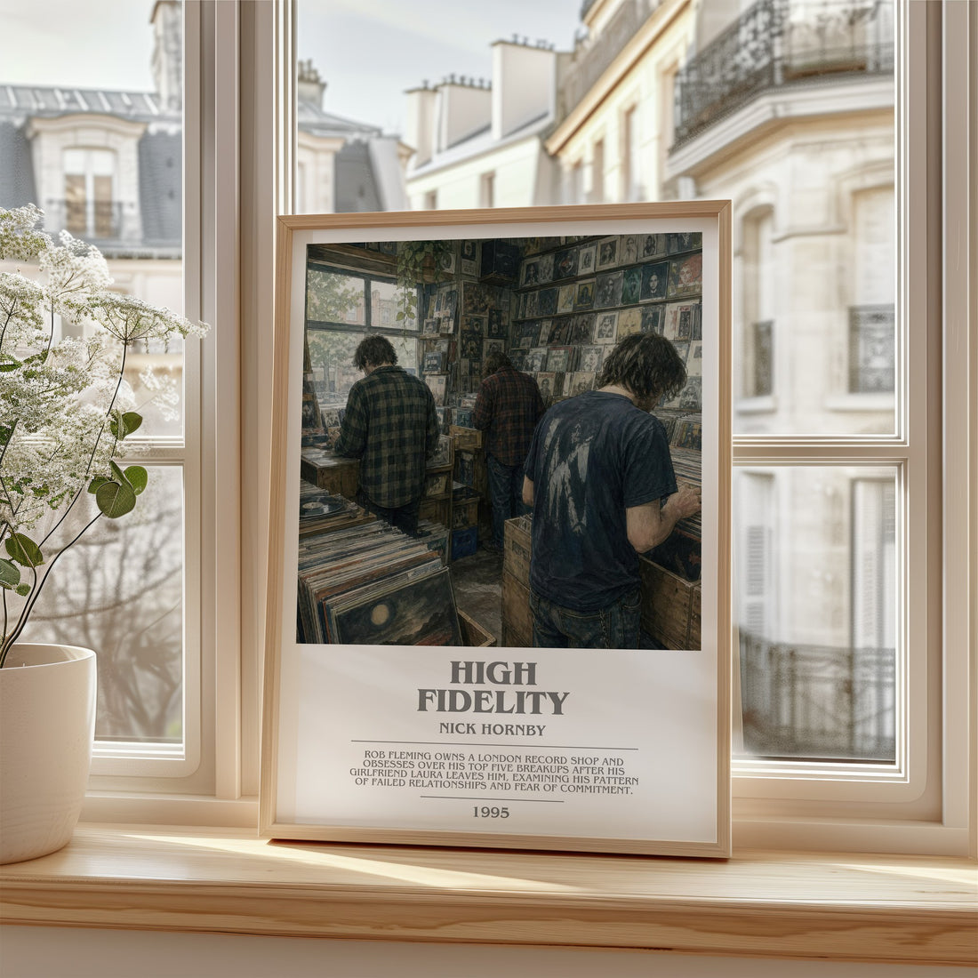 High Fidelity bookish poster colour and style options – Nick Hornby book art