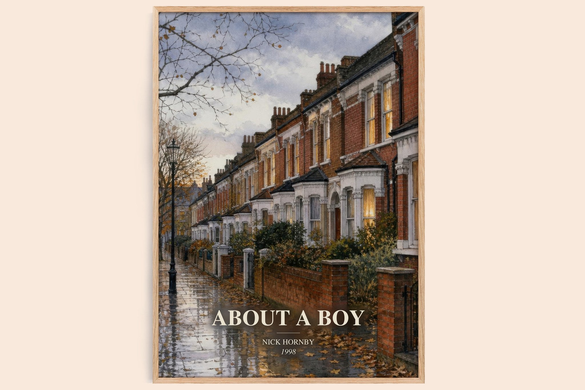 About a Boy Book Watercolour Illustration by Nick Hornby