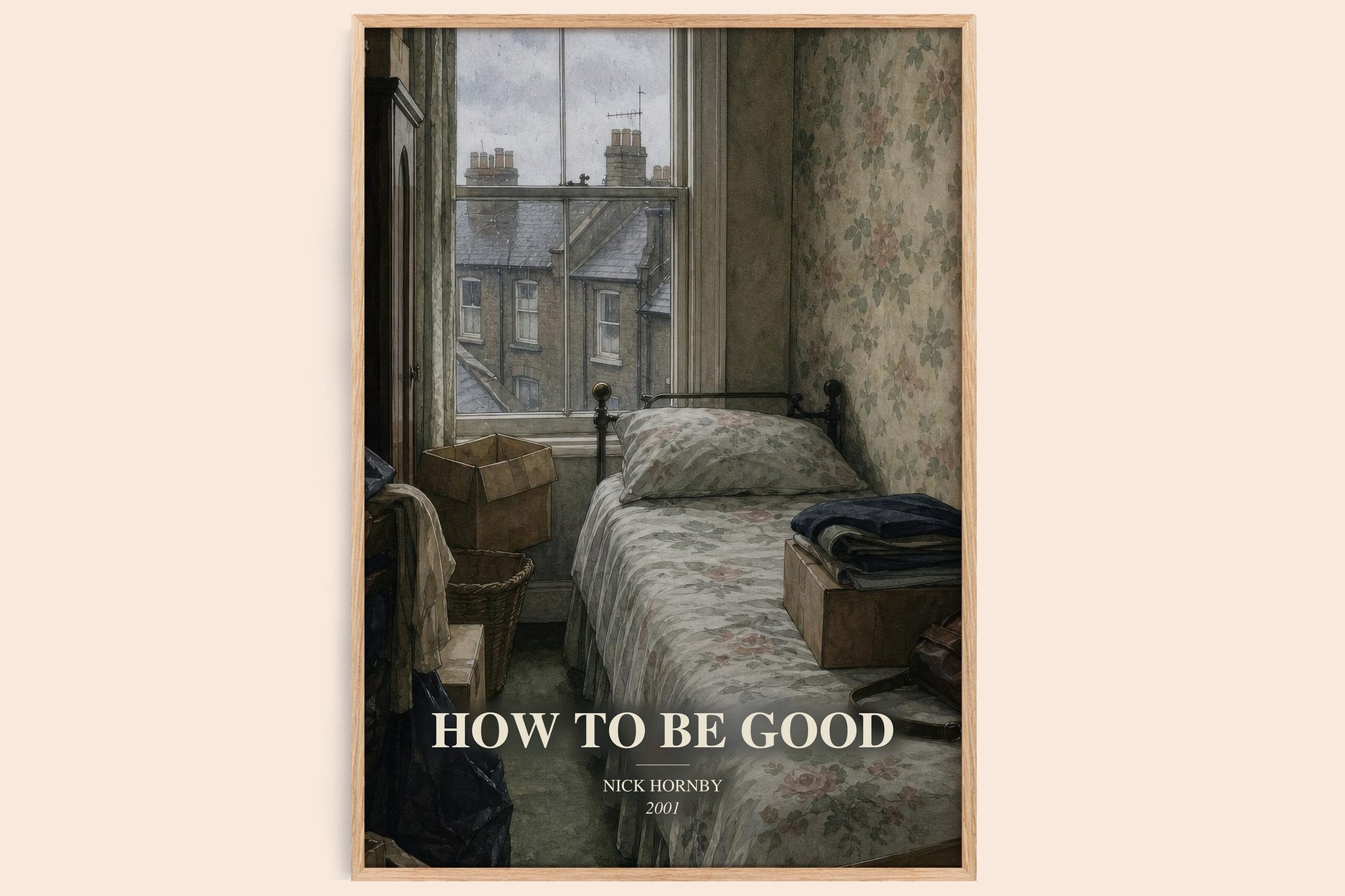 How to Be Good Book Watercolour Illustration by Nick Hornby
