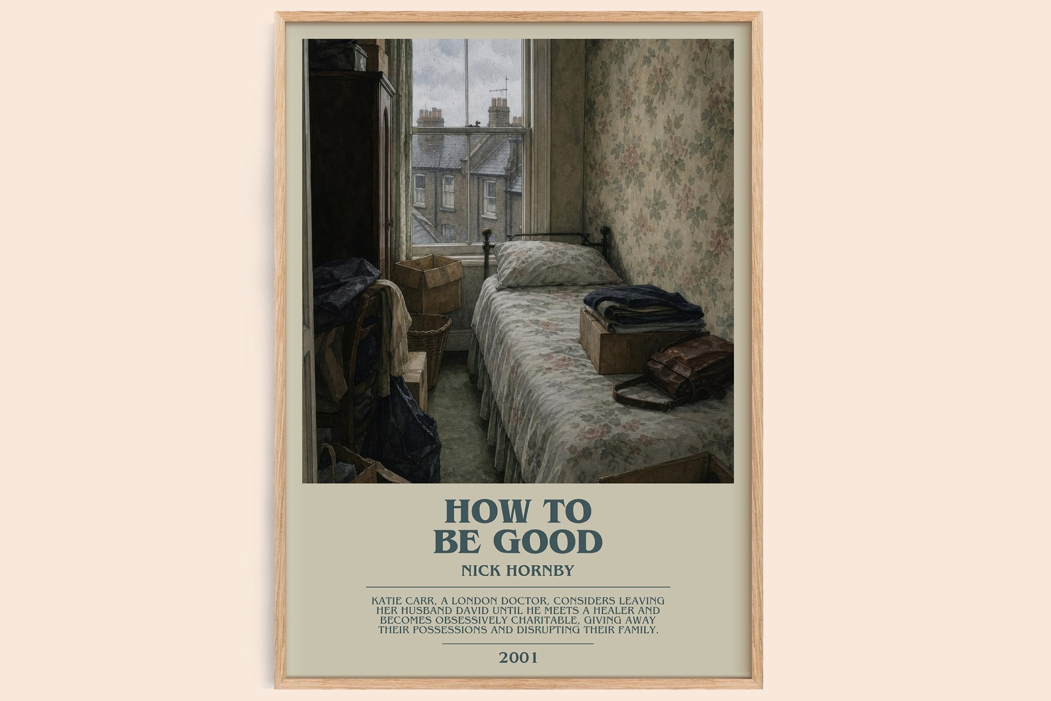 How to Be Good Bookish Wall Art by Nick Hornby