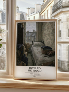 How to Be Good book cover poster colour and style options – Nick Hornby book art